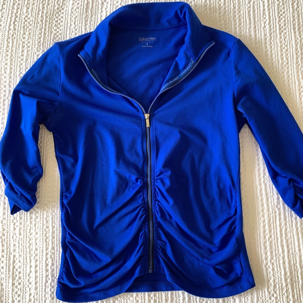 Rouched 3/4 Zip Calvin Klein Performance Jacket